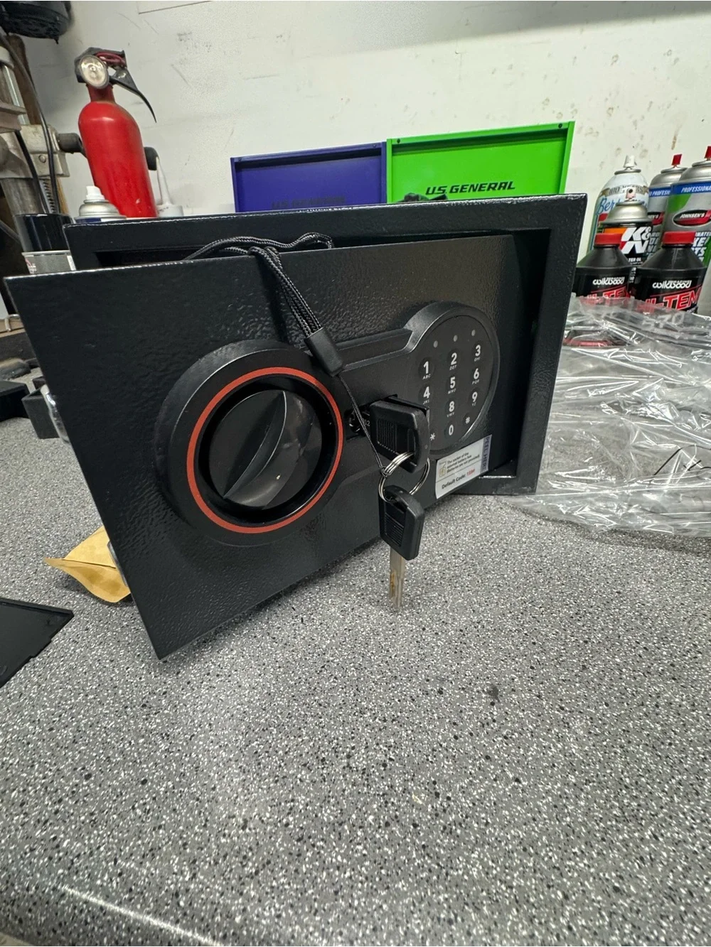 Bukumo Fireproof digital safe with waterproof bag. Small and secure